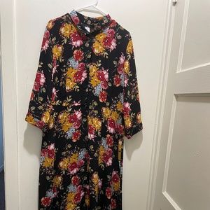 Floral floor length dress